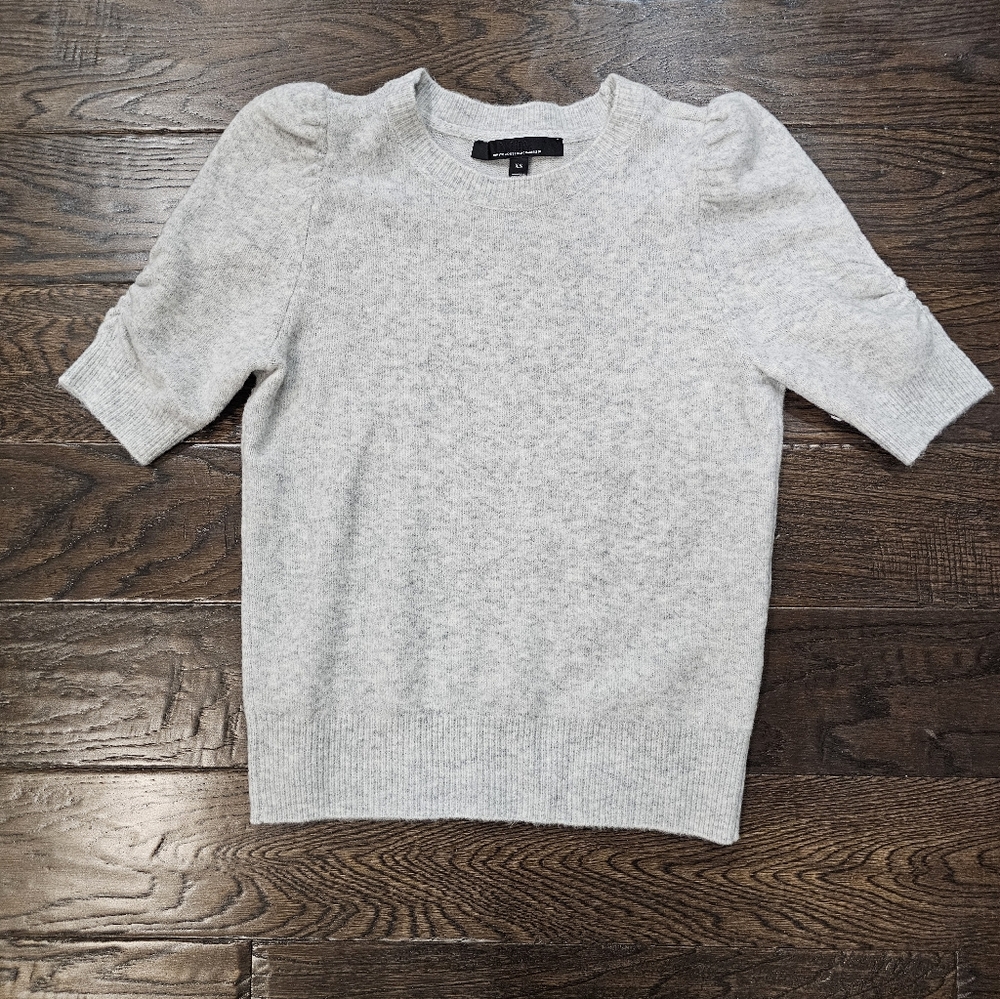 White House Black Market Short Sleeve Sweater With Puff Sleeves, Size XS, NWOT